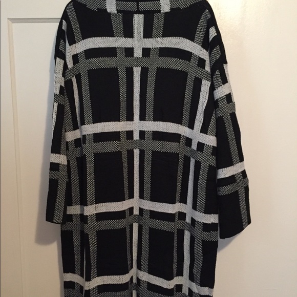 Black design long cardigan - Picture 2 of 5